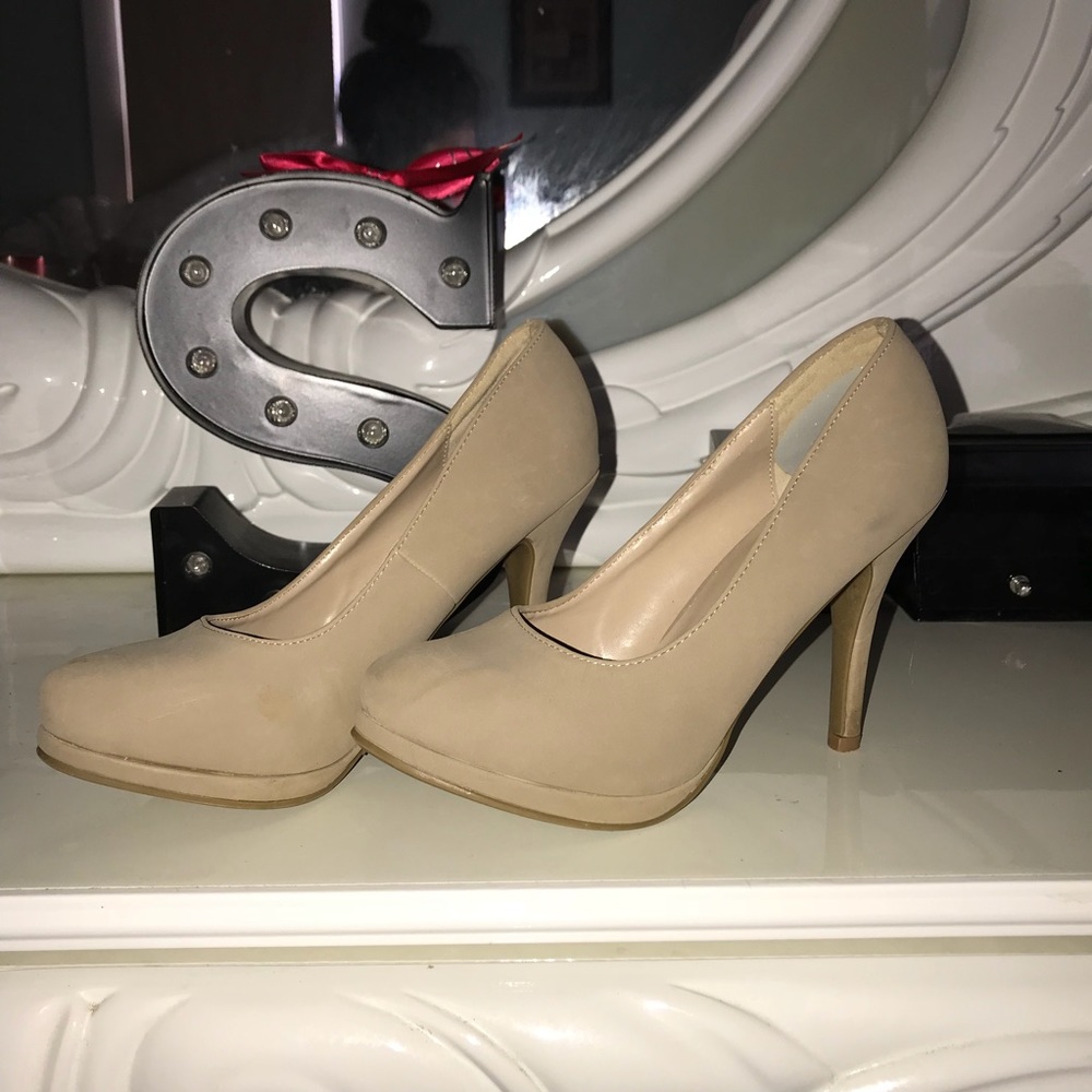 Suede heels